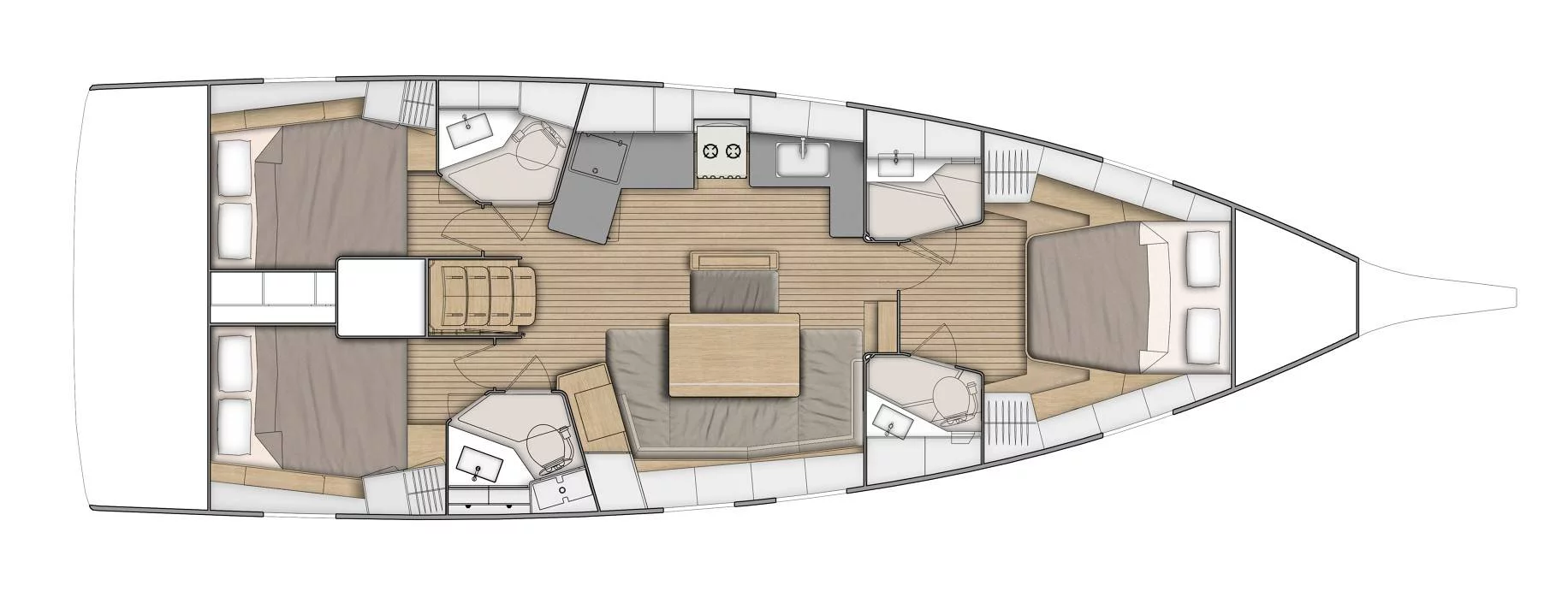 Oceanis 46.1 - 3 cab. (Anse Soleil)  - 1