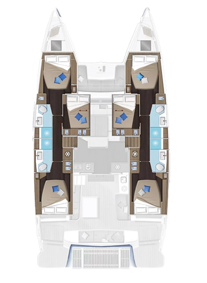 Lagoon 51 - 6 + 1 cab. (NEW)  - 1