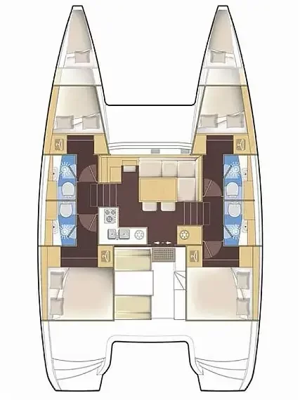 Lagoon 40 - 4 + 2 cab (Andromeda)  - 1