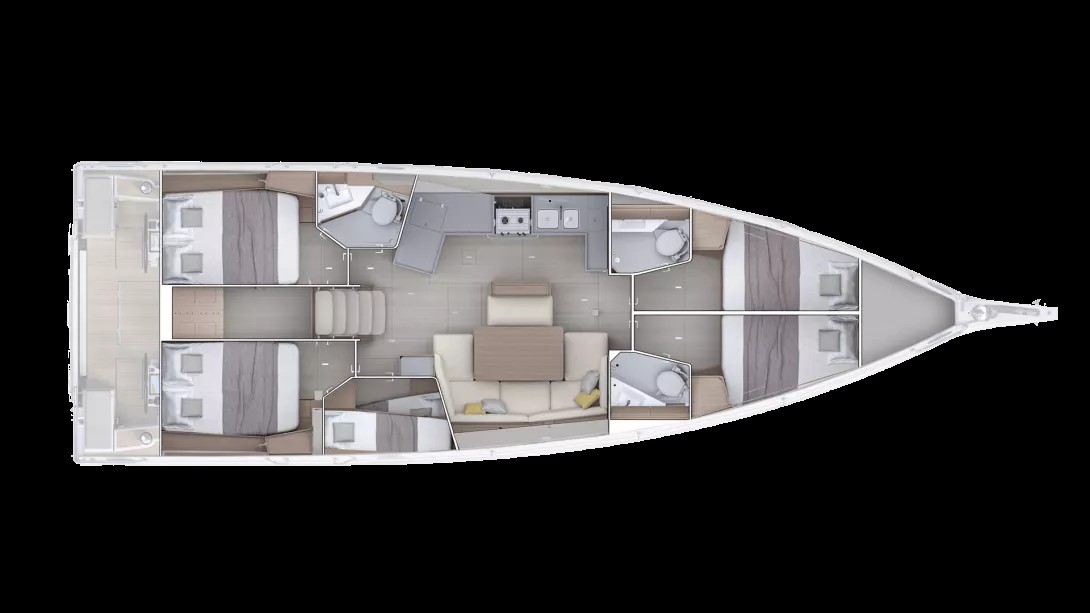 Oceanis 47 - 4 cab. — photo 2