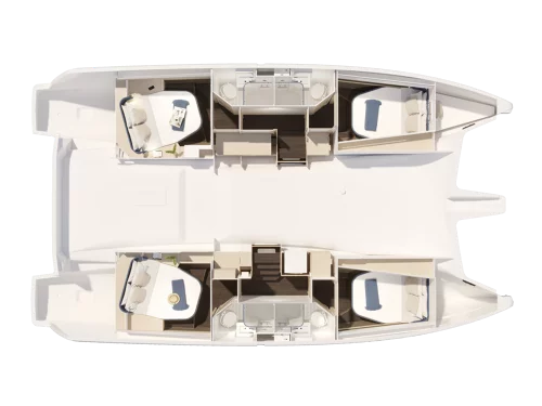 Fountaine Pajot New 44 Quatour - 4 + 1 cab. (NN)  - 12