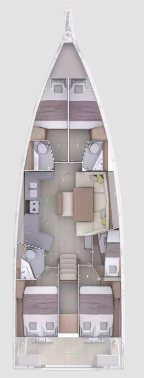 Oceanis 47 - 5 cab. (PRESTIGE)  - 1