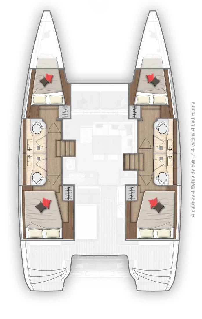 Lagoon 40 - 4 + 2 cab (Wild Cat)  - 1