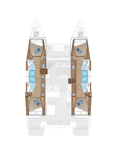 Photo #5 - Lagoon 46 - 4 + 2 cab. (Dinaris) in Split - 64116