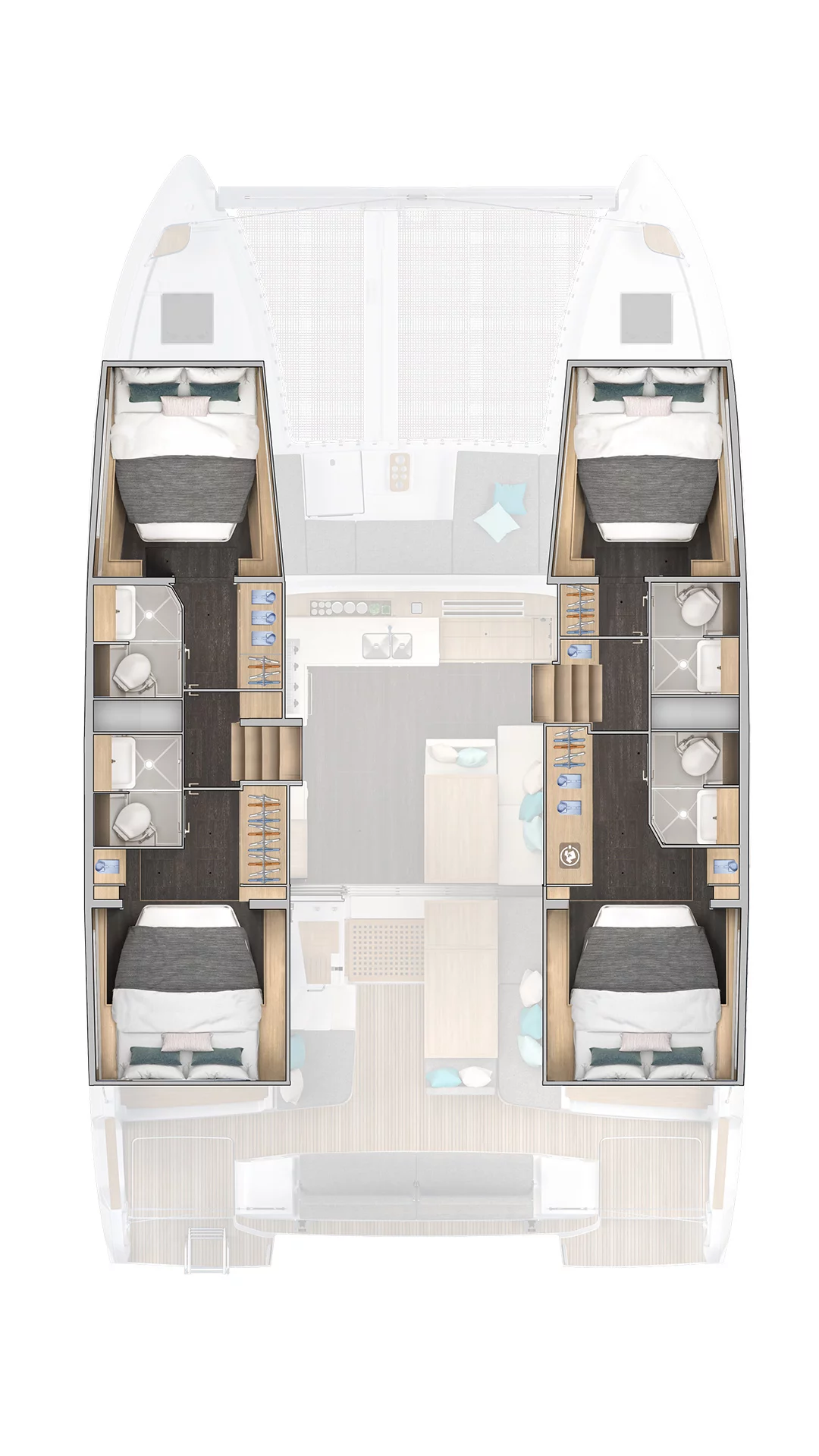 Lagoon 43 - 4 + 2 cab. (Rea)  - 1