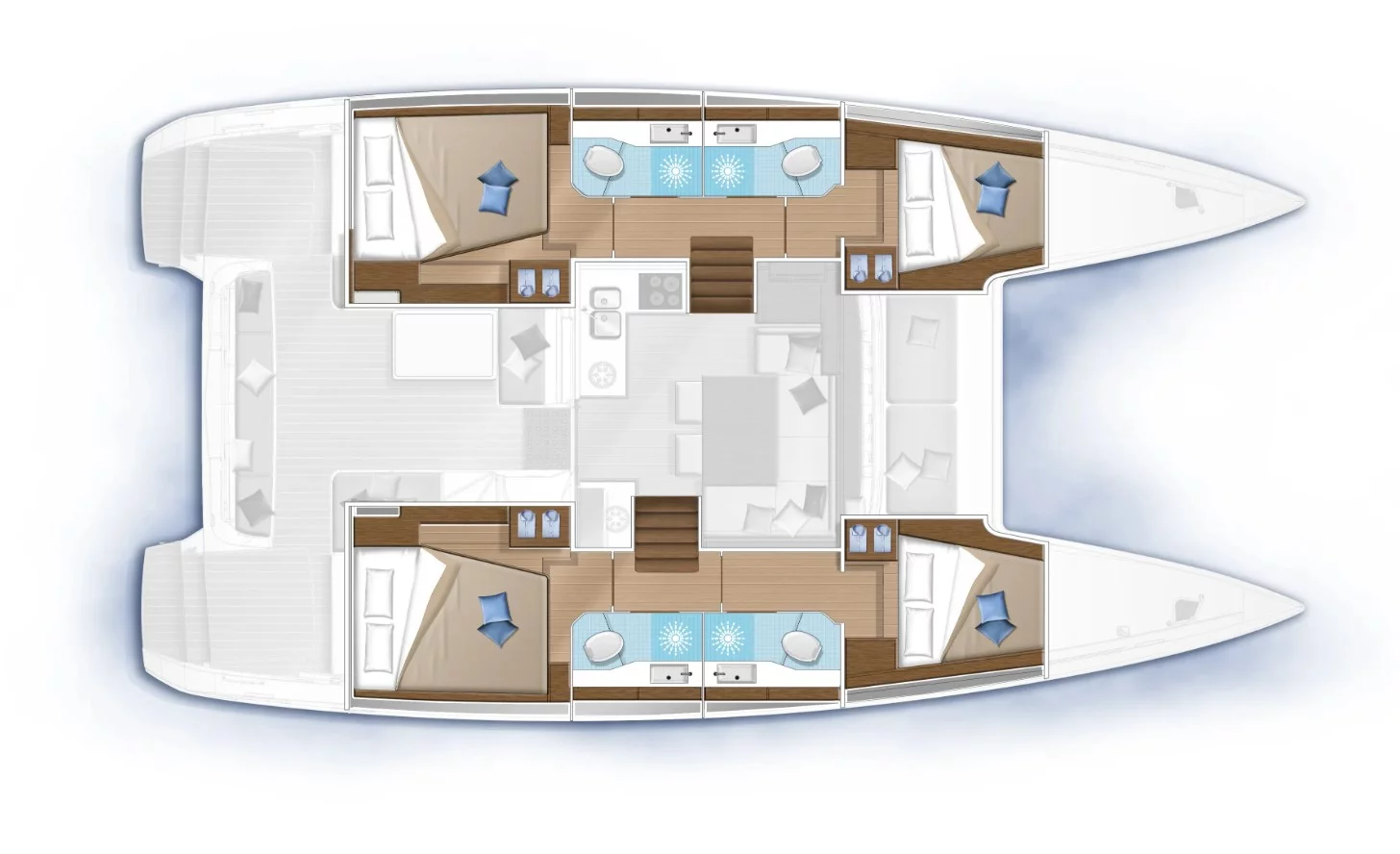 Lagoon 40 - 4 + 2 cab (Pussycat)  - 1