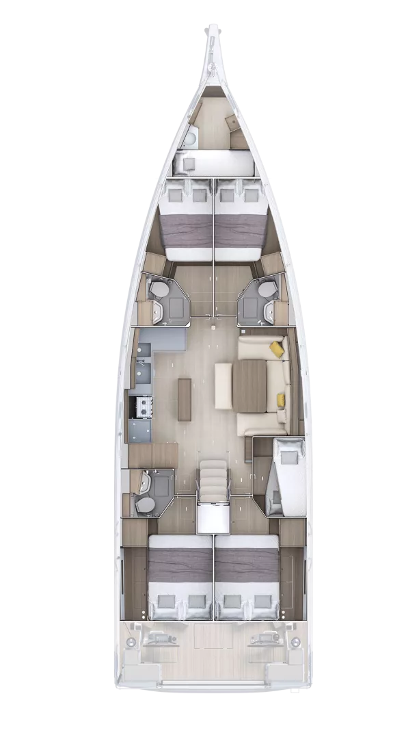 Photo #2 - Oceanis 52 - 6. cab. (Kos 52.1) en Atenas - 64080