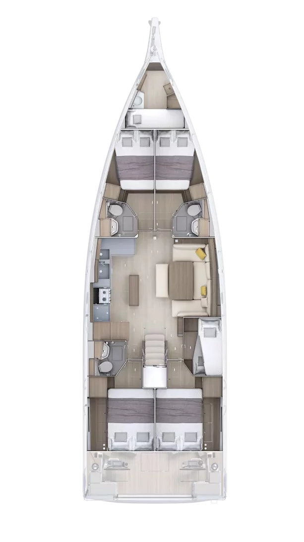 Oceanis 52 - 6. cab. (Kos 52.1)  - 1