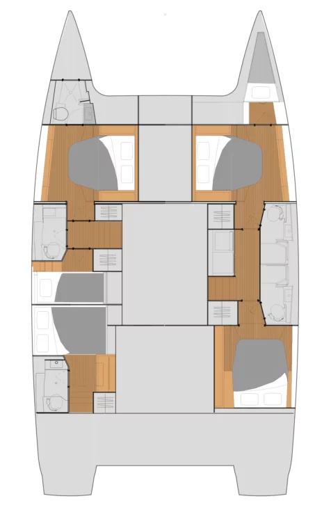 Fountaine Pajot Tanna 47 - 5 + 1 cab. (Smeralda)  - 1