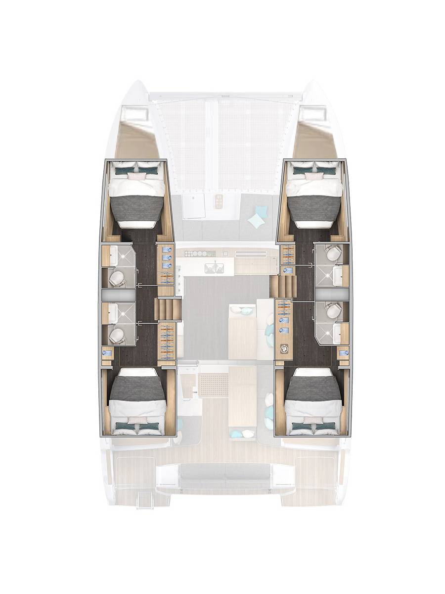 Lagoon 43 - 4 + 2 cab. — photo 2