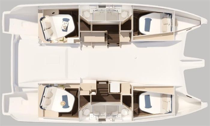 Fountaine Pajot FP 44 Quatuor - 4 + 2 cab. — photo 2