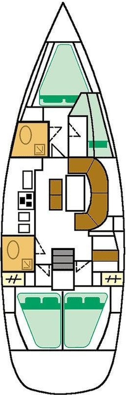 Oceanis Clipper 411 - 4 cab. — photo 2