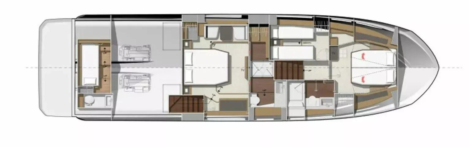 Prestige 590 Flybridge - 3 + 1 cab. — photo 2