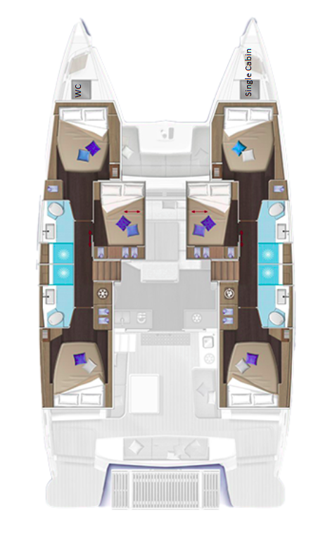 Lagoon 51 - 6 + 1 cab. — photo 2