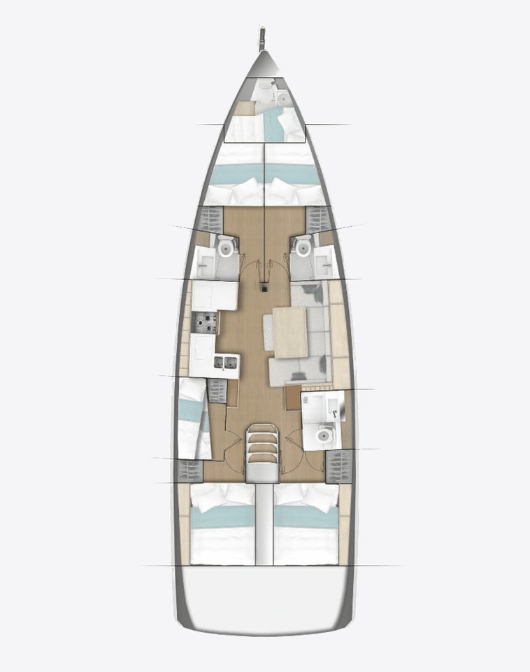 Sun Odyssey 490 - 5 cab. — photo 2