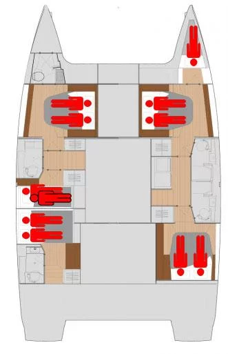 Fountaine Pajot Saona 47 Quintet - 5 + 1 cab. (Aquarius)  - 2