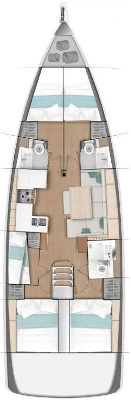 Sun Odyssey 490 - 5 cab. (Avra)  - 1