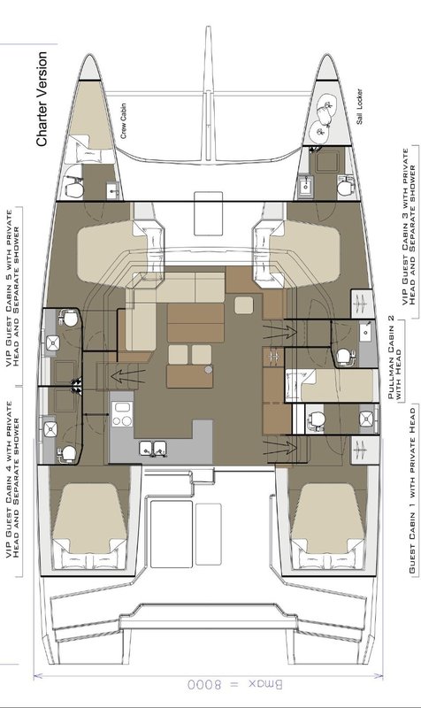Photo #2 - Dufour 48 Catamaran - 5 + 1 cab. (Make Me Yours) en Trogir - 44444