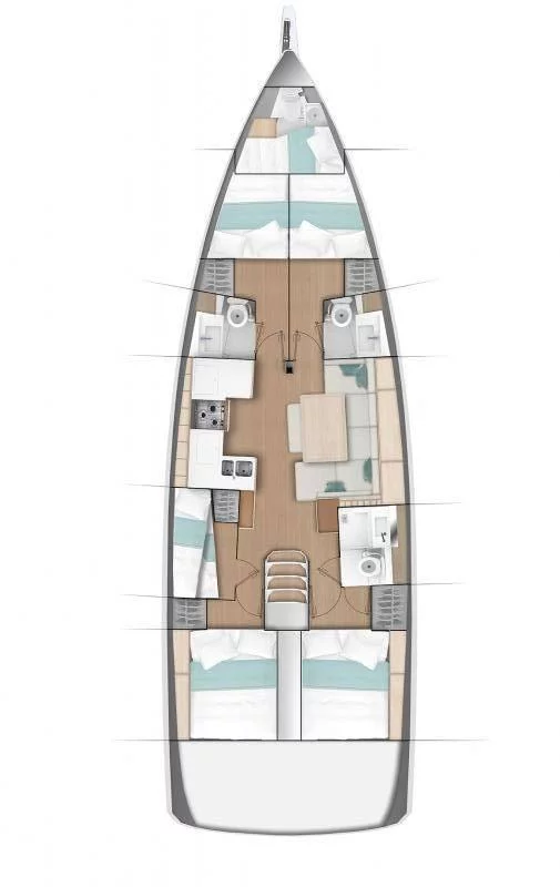 Sun Odyssey 490 - 5 + 1 cab. (Swannabe)  - 18