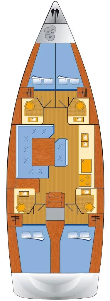 Sun Odyssey 479 - 4 cab. (Vencel)  - 1