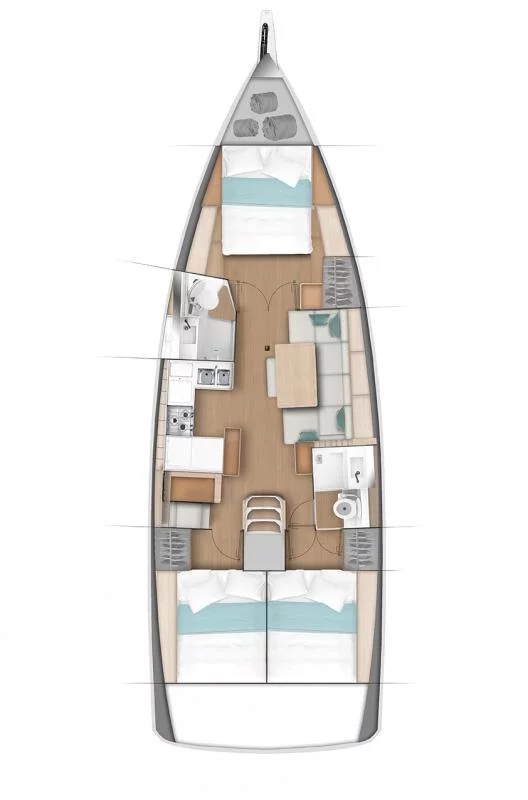 Sun Odyssey 440 - 3 cab. (Carlyle)  - 1