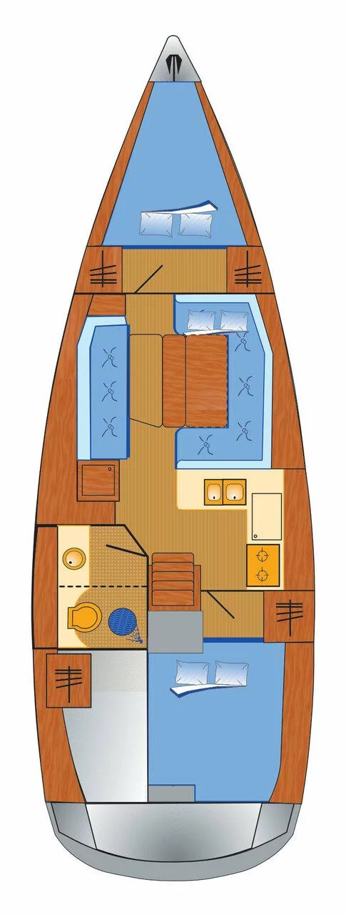 Sun Odyssey 389 - 2 cab. (Tara)  - 1