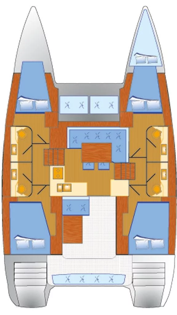 Lagoon 40 - 4 + 1 cab. (Sunset)  - 1