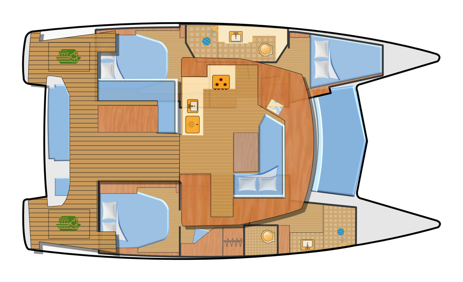 Photo #2 - Fountaine Pajot Lucia 40 - 3 cab. (Idefix) in rogoznica - 44538