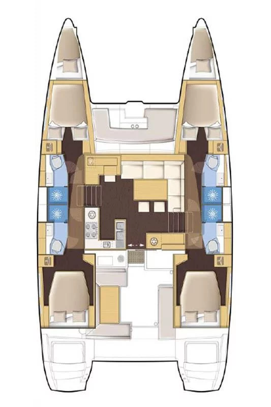 Lagoon 450 F - 4 + 2 cab. (Island Queen)  - 1