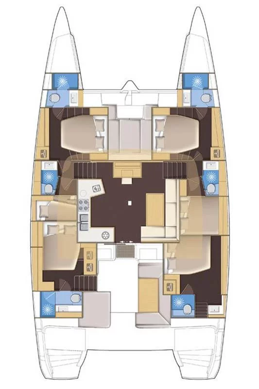 Lagoon 52 F - 6 + 2 cab. (Jolie 1318/2024)  - 5