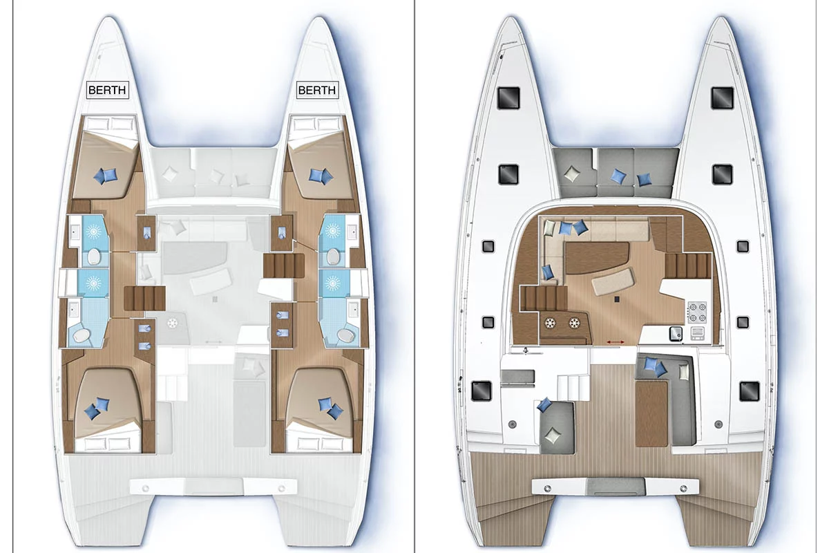 Lagoon 42 - 4 + 2 cab. (La Colombe 447/2025)  - 1