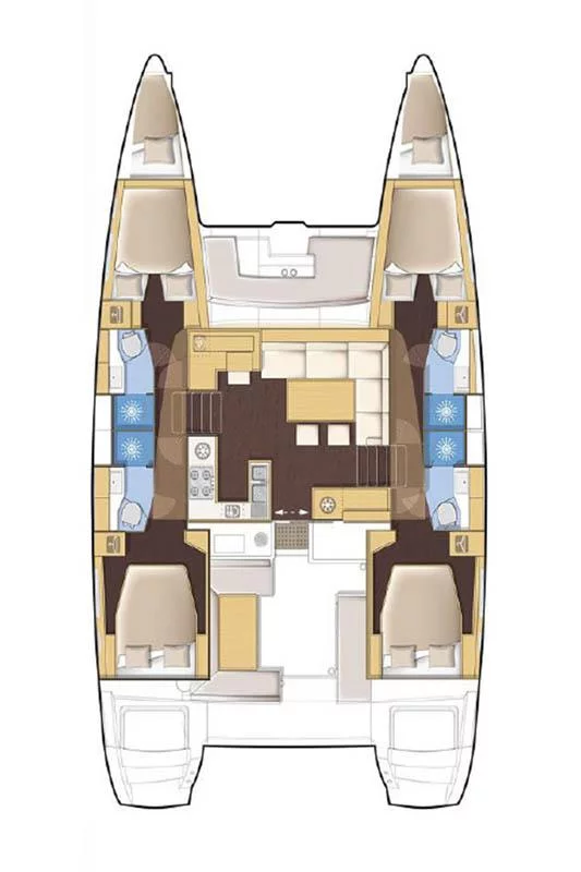 Lagoon 40 - 4 + 2 cab (Nathalie 463/2025)  - 1