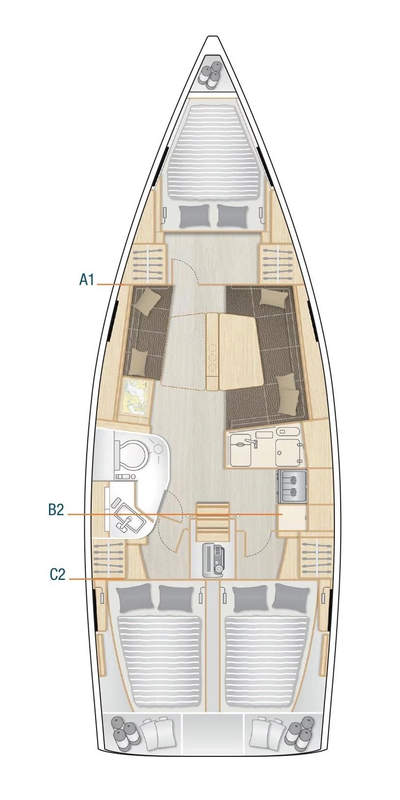 Hanse 388 (Tadeja)  - 1