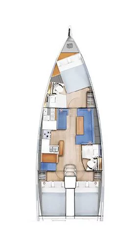 Sun Odyssey 410 - 3 cab. (Emotion)  - 1