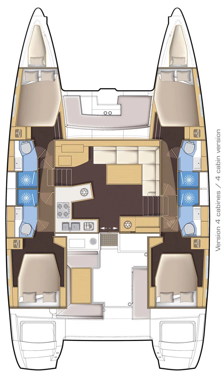 Lagoon 450 F - 4 + 2 cab. (Anja)  - 1