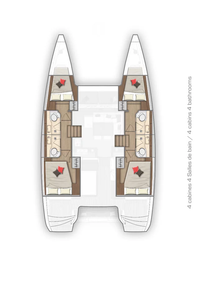 Lagoon 40 - 4 + 2 cab (Marinero)  - 1