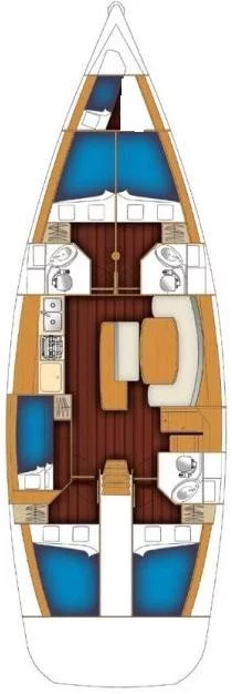 Cyclades 50.5 - 5 + 1 cab. (Kristina II)  - 1
