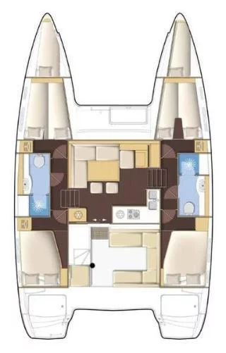 Lagoon 400 S2 - 4 + 2 cab. (Elea)  - 1