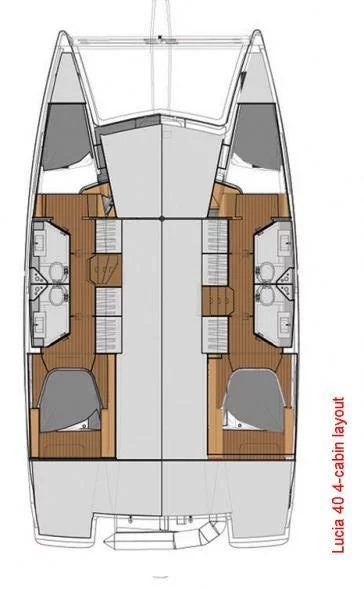 Fountaine Pajot Lucia 40 - 4 cab. (Shanti)  - 1