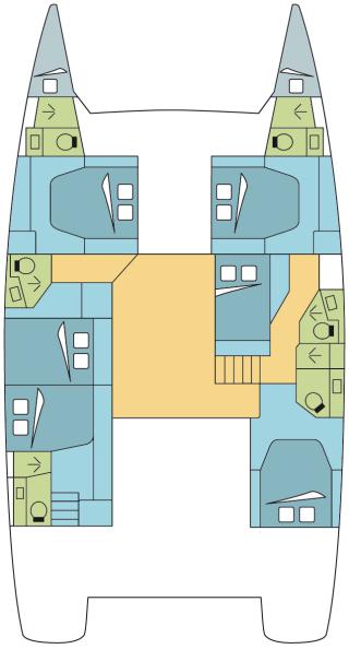 Photo #2 - Fountaine Pajot Saba 50 - 6 + 2 cab. (Waterloo) in Trogir - 44910