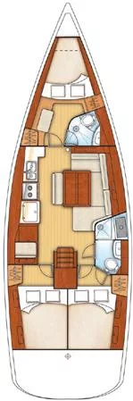 Oceanis 43 - 3 cab. (Jala one)  - 1