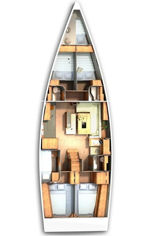 Hanse 505 - 5 + 1 cab. (Kimi)  - 1