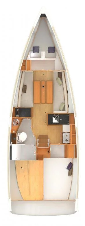 Sun Odyssey 349 - 2 cab. (Glasswing)  - 1