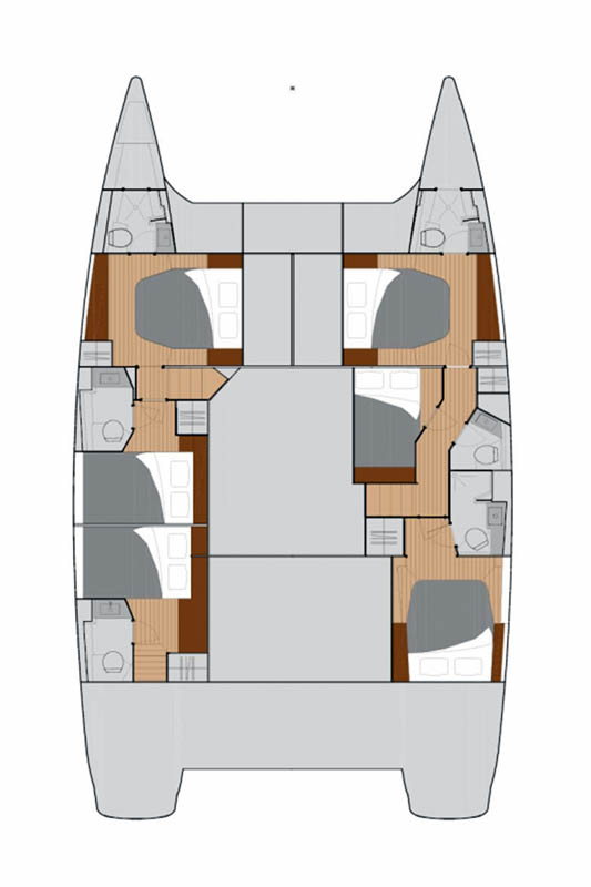 Photo #2 - Fountaine Pajot Saba 50 - 6 + 1 cab. (Lingaro) en Elliniko - 45358