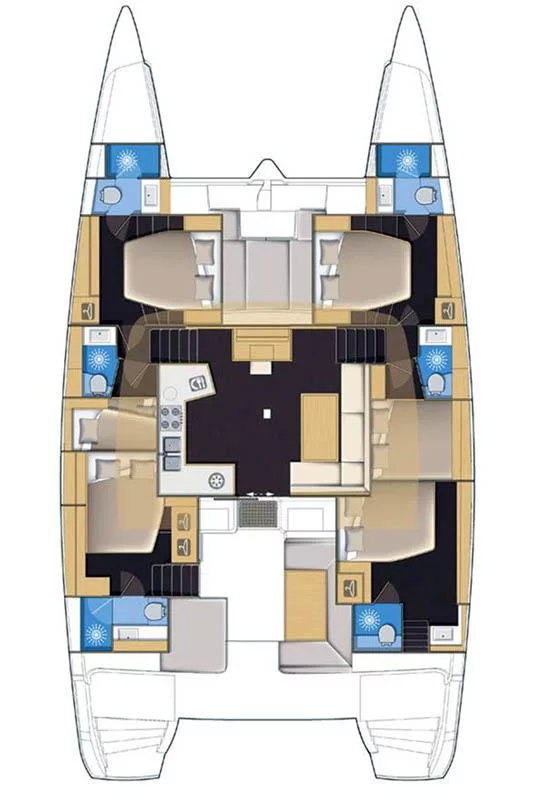 Lagoon 52 F - 6 + 2 cab. (Sherman)  - 1