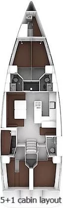 Bavaria Cruiser 56 - 5 + 1 cab. (Baby Blue 2)  - 1