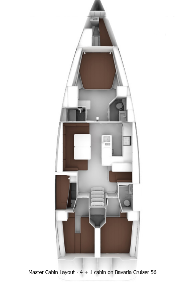 Photo #3 - Bavaria Cruiser 56 - 5 + 1 cab. (Baby Blue 2) in Split - 45440