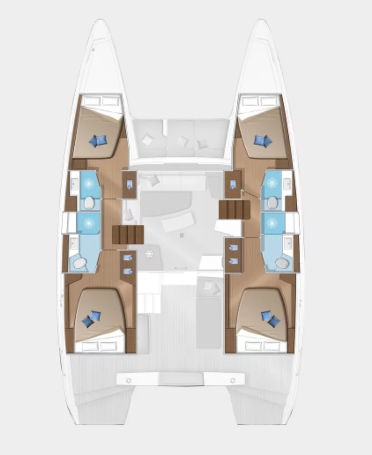 Lagoon 42 - 4 + 2 cab. (Coral Seas)  - 1
