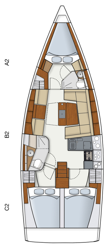 Photo #2 - Hanse 415 (Deep Blue) in Lavrion - 46036