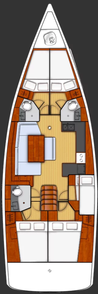 Oceanis 48 - 5 cab. (Pherousa)  - 1